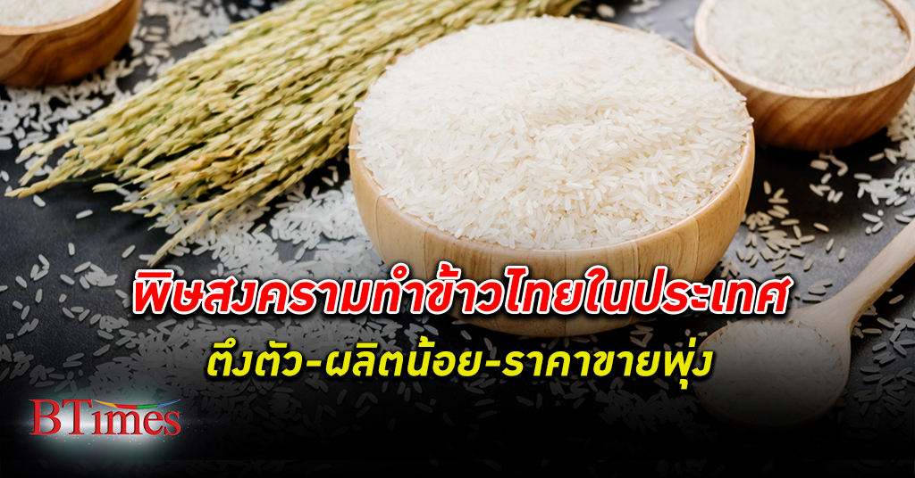 ซื้อแพงอีก! ข้าวไทยในประเทศตึงตัวหนัก ผลิตลดลงดันราคาขายในประเทศสูงขึ้น