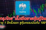 รับตลาดผันผวน!“กรุงไทย” ออก หุ้นกู้ อนุพันธ์อายุ 1 ปีครั้งแรก ดอกเบี้ยคงที่ 1.45% ต่อปี