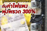 ซูเปอร์ชงชีวิตคนไทย หนีพิษเศรษฐกิจ ปะเฮอริเคนเงินเฟ้อ เจอพายุ ค่าไฟแพง แรงสุดเพดาน 300%
