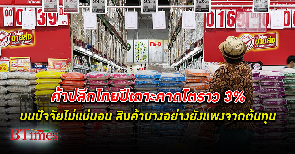 เซ็งลี้ฮ่อ! ค้าปลีก ขายปลีกไทยปีเถาะคาดโตราวกว่า 3% บนปัจจัยไม่แน่นอนที่ยังต้องจับตามอง