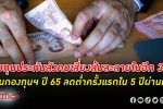กองทุนประกันสังคม ของไทยเสี่ยง ล้มละลาย ใน 30 ปีหน้า เงินกองทุนปี 65 ลดลงครั้งแรกใน 5 ปี