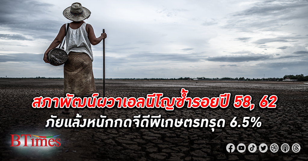 ‘สภาพัฒน์’ กังวลไทยเผชิญปัญหา ภัยแล้ง กดดัน เศรษฐกิจ จีดีพีเกษตรอาจทรุดได้กว่า 6.5%