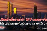 เศรษฐกิจไทย ต่ำเตี้ยยาวนาน เกิดภาวะบนรวย-ล่างแย่ กำไรบริษัทตลาดหุ้นโตเกือบ 30%