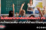 คนไทยรวยมีมากขึ้นพ่วงต่างชาติย้ายมาในไทย หนุนเด็กเข้าเรียน โรงเรียนอินเตอร์ โรงเรียนนานาชาติ กว่า 7%