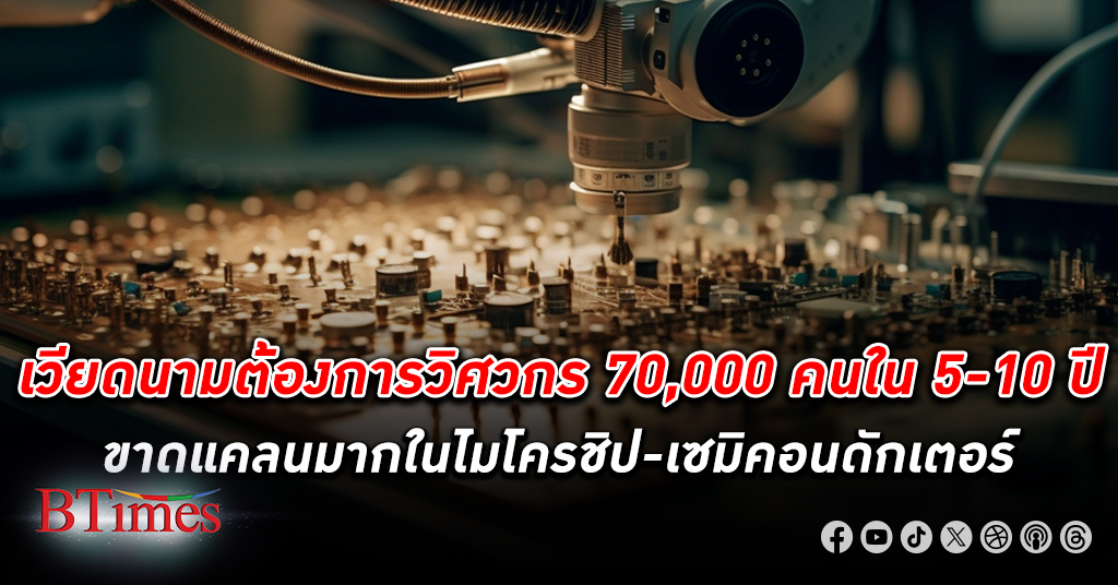 เวียดนาม ต้องการ วิศวกร 70,000 คนใน 5-10 ปี ขาดแคลนมากในอุตสาหกรรมไมโครชิป