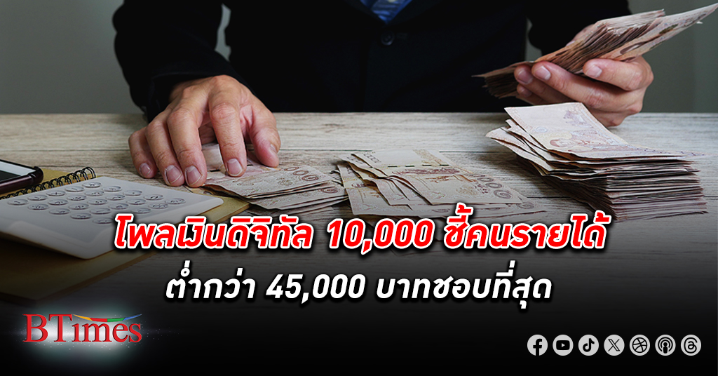 โพล D-Vote ชี้คนไทยรับเงิน เงินดิจิทัล เอาไปใช้หนี้เป็นอันดับสองจ่ายประจำวันมาอันดับแรก