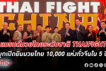 ไทยไฟท์ แบรนด์มวยไทยระดับชาติบุกเปิดตลาดมวยไทยใน จีน ตลุยเปิด 10,000 ค่ายมวยไทยทั่วจีน