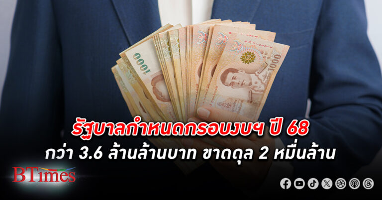 ขาดดุลต่อ! กรุงศรีชี้รัฐทำ งบประมาณ ขาดดุล กว่า 20 ปี ยังคงขาดดุลการคลังสูงกว่า 3% ของจีดีพี