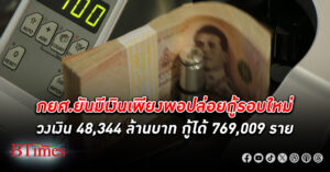 กยศ. ยันมีเงินเพียงพอปล่อยกู้รอบใหม่ เตรียมวงเงิน 48,344 ล้านบาท 769,009 ราย