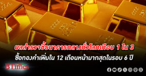 ธนาคารกลาง ทั่วโลกเกือบ 1 ใน 3 เดินหน้าซื้อ ทองคำ เพิ่มใน 12 เดือนหน้า มุมมองนี้เพิ่มสูงขึ้นมากสุดในรอบ 6 ปี