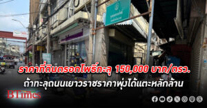 ศูนย์ข้อมูลอสังหาริมทรัพย์เผย ราคาประเมินที่ดิน ใน ตรอกโพธิ์ ทะลุ 150,000 บาทต่อตรว.