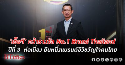 อยู่ในใจ! เอ็มจี ยืนหนึ่งแบรนด์อีวีขวัญใจคนไทย คว้ารางวัล No.1 Brand Thailand 3 ปีต่อเนื่อง