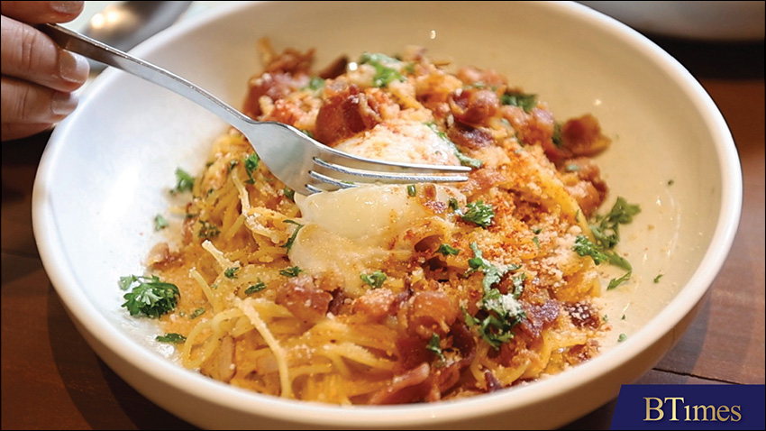 สปาเก็ตตี้คาโบนาร่า ร้าน Pasta AMA